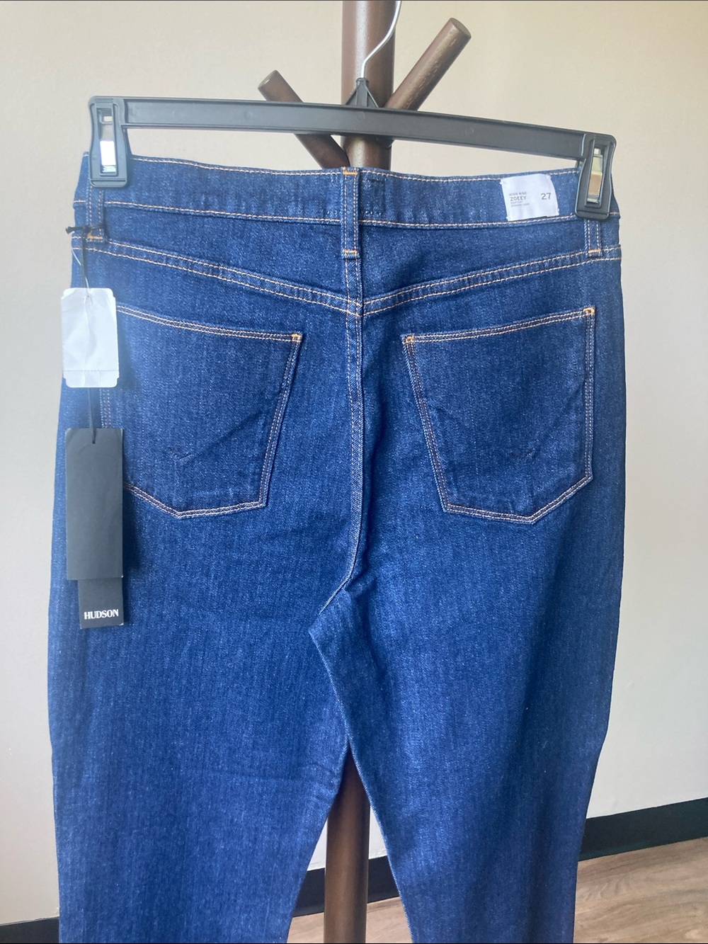 Hudson jean high rise Zoeey deep cuff straight crop jean casual denim size 27 - Picture 7 of 17
